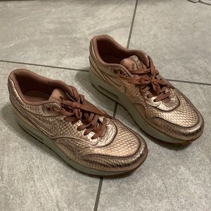 Iridescent Rose Gold Nike Air Max Sneakers